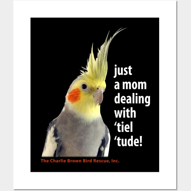 CB tiel tude - white type Wall Art by Just Winging It Designs